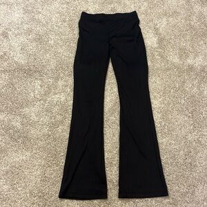 H&M ribbed flare black leggings